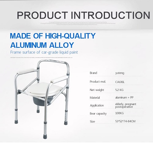 Kdo ne bi smel uporabljati stolčka za aluminijasto komodo?